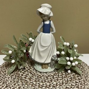VTG Nao by Lladro girl with poodle”Cheer Me Up”